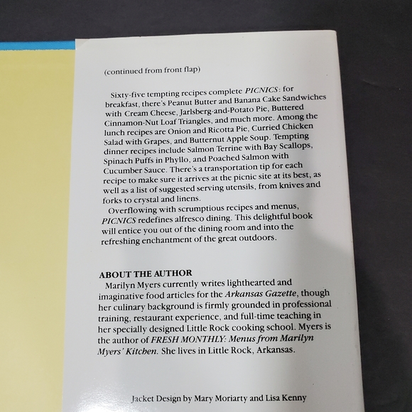 Picnics Book A Running Press Friedman Publishing Group Marilyn Myers NWT Vintage - Picture 4 of 12